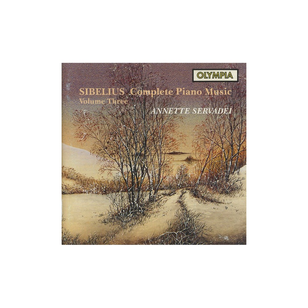 SIBELIUS - Servadei - Sonate pour piano op.12 Intégrale de la musique pour piano  -  vol.3..